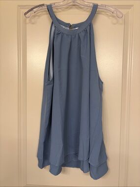 Light Blue Women's Halter swing top. New without tags